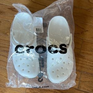 NEW White Crocs